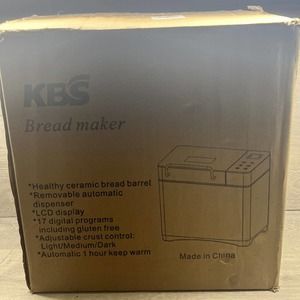 KBS Large 17-in-1 Bread Machine, 2LB All Stainless Steel Bread Maker MBF-010